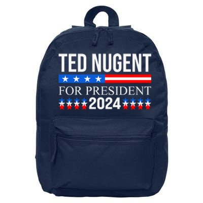 Ted Nugent For President 2024 16 in Basic Backpack