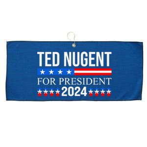 Ted Nugent For President 2024 Large Microfiber Waffle Golf Towel