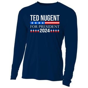 Ted Nugent For President 2024 Cooling Performance Long Sleeve Crew