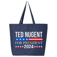 Ted Nugent For President 2024 25L Jumbo Tote