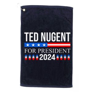 Ted Nugent For President 2024 Platinum Collection Golf Towel