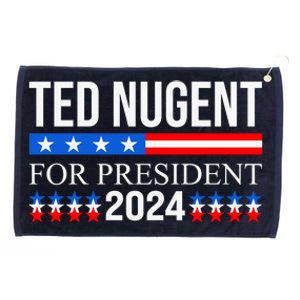 Ted Nugent For President 2024 Grommeted Golf Towel