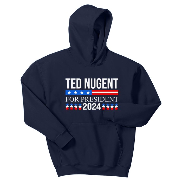 Ted Nugent For President 2024 Kids Hoodie