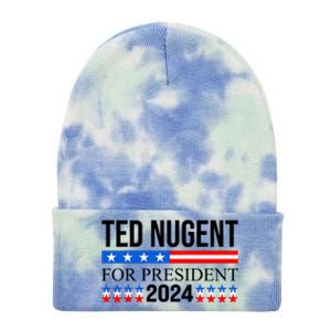 Ted Nugent For President 2024 Tie Dye 12in Knit Beanie