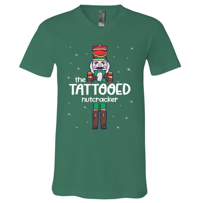 Tattoed Nutcracker Family Matching V-Neck T-Shirt