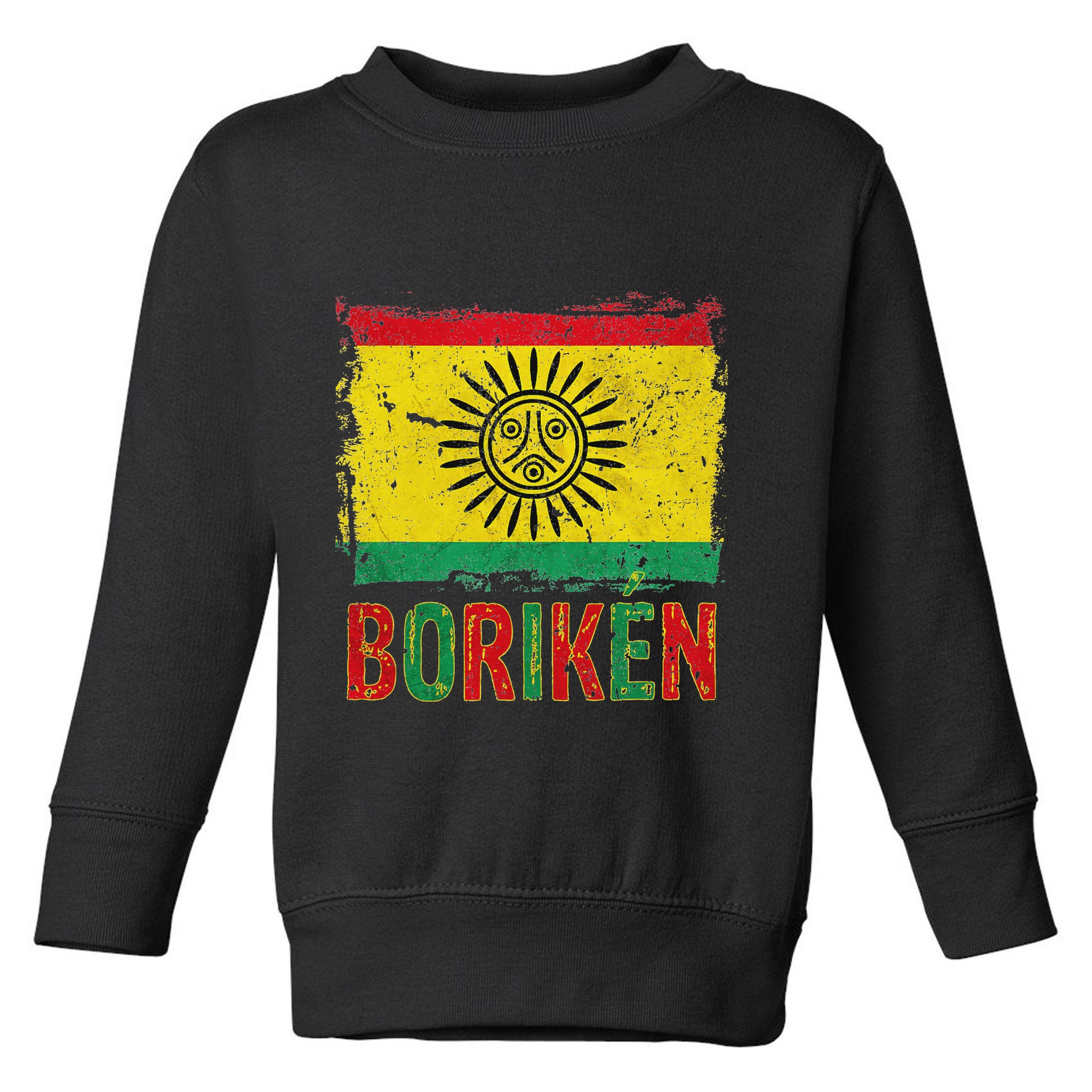 Taino Nation Flag Boriken Borinquen Native American Arawak Toddler Sweatshirt