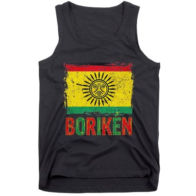 Taino Nation Flag Boriken Borinquen Native American Arawak Tank Top