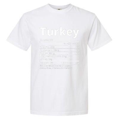 Turkey Nutrition Facts Thanksgiving Costume Garment-Dyed Heavyweight T-Shirt