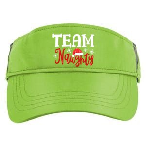 Team Naughty Funny Couple Matching Outfit Team Nice Family Great Gift Adult Drive Performance Visor