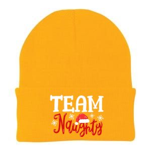 Team Naughty Funny Couple Matching Outfit Team Nice Family Great Gift Knit Cap Winter Beanie