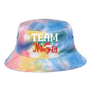 Team Naughty Funny Couple Matching Outfit Team Nice Family Great Gift Tie Dye Newport Bucket Hat