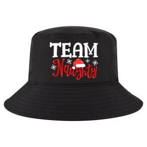 Team Naughty Funny Couple Matching Outfit Team Nice Family Great Gift Cool Comfort Performance Bucket Hat