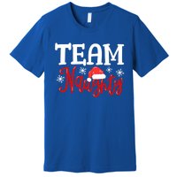 Team Naughty Funny Couple Matching Outfit Team Nice Family Great Gift Premium T-Shirt