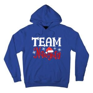 Team Naughty Funny Couple Matching Outfit Team Nice Family Great Gift Tall Hoodie