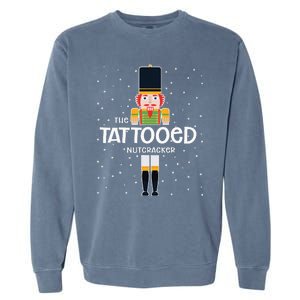 Tattooed Nutcracker Family Matching Funny Pajama Garment-Dyed Sweatshirt