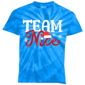 Team Nice Funny Couple Matching Outfit Team Naughty Family Gift Kids Tie-Dye T-Shirt