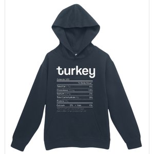 Turkey Nutrition Facts Funny Thanksgiving Christmas food Urban Pullover Hoodie