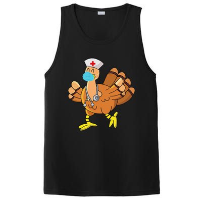 Thanksgiving Nurse Funny Turkey Scrub Gifts For Nurses PosiCharge Competitor Tank