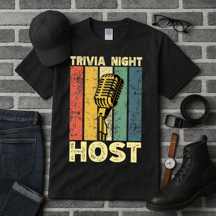 Trivia Night For Trivia Night Emcee Player Host Game Night Tall T-Shirt