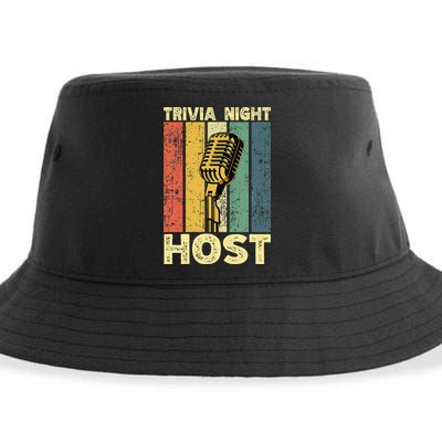 Trivia Night For Trivia Night Emcee Player Host Game Night Sustainable Bucket Hat