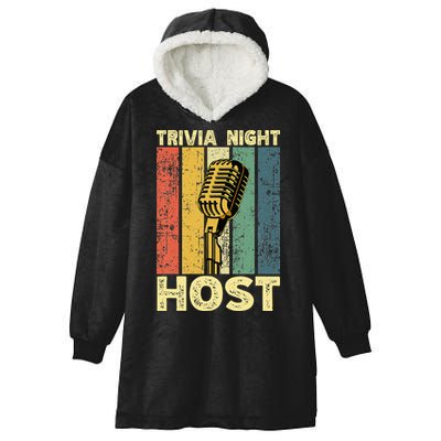Trivia Night For Trivia Night Emcee Player Host Game Night Hooded Wearable Blanket