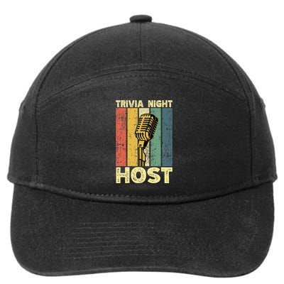 Trivia Night For Trivia Night Emcee Player Host Game Night 7-Panel Snapback Hat