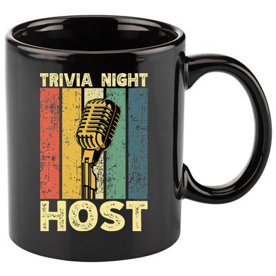 Trivia Night For Trivia Night Emcee Player Host Game Night 11oz C Handle Ceramic Mug