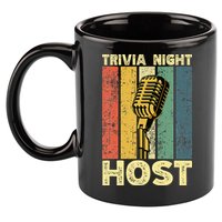 Trivia Night For Trivia Night Emcee Player Host Game Night 11oz C Handle Ceramic Mug