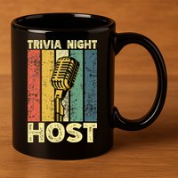 Trivia Night For Trivia Night Emcee Player Host Game Night 11oz C Handle Ceramic Mug