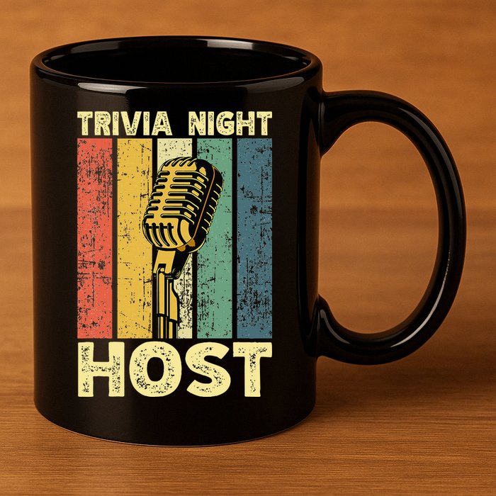 Trivia Night For Trivia Night Emcee Player Host Game Night 11oz C Handle Ceramic Mug