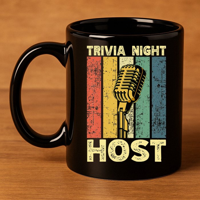 Trivia Night For Trivia Night Emcee Player Host Game Night 11oz C Handle Ceramic Mug