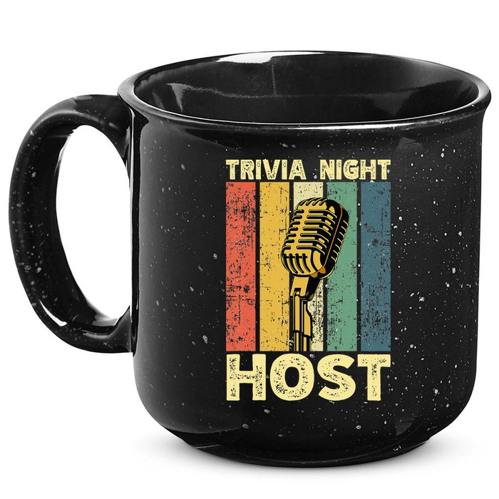 Trivia Night For Trivia Night Emcee Player Host Game Night 15oz Campfire Ceramic Mug