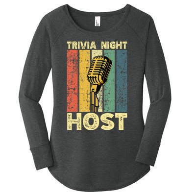 Trivia Night For Trivia Night Emcee Player Host Game Night Women's Perfect Tri Tunic Long Sleeve Shirt