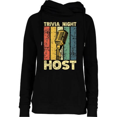 Trivia Night For Trivia Night Emcee Player Host Game Night Womens Funnel Neck Pullover Hood