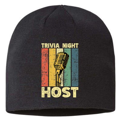 Trivia Night For Trivia Night Emcee Player Host Game Night Sustainable Beanie