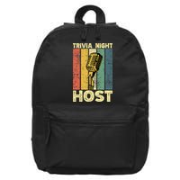 Trivia Night For Trivia Night Emcee Player Host Game Night 16 in Basic Backpack