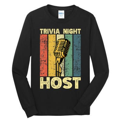 Trivia Night For Trivia Night Emcee Player Host Game Night Tall Long Sleeve T-Shirt