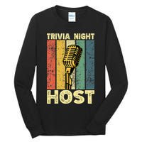 Trivia Night For Trivia Night Emcee Player Host Game Night Tall Long Sleeve T-Shirt