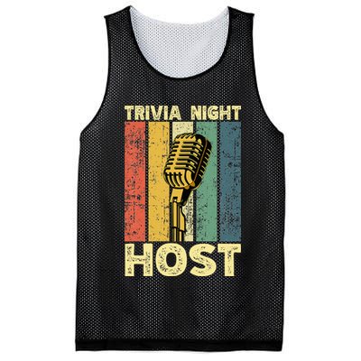 Trivia Night For Trivia Night Emcee Player Host Game Night Mesh Reversible Basketball Jersey Tank