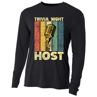 Trivia Night For Trivia Night Emcee Player Host Game Night Cooling Performance Long Sleeve Crew