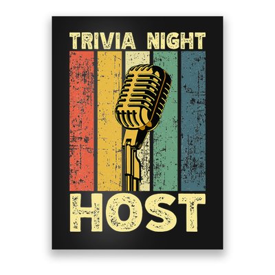 Trivia Night For Trivia Night Emcee Player Host Game Night Poster
