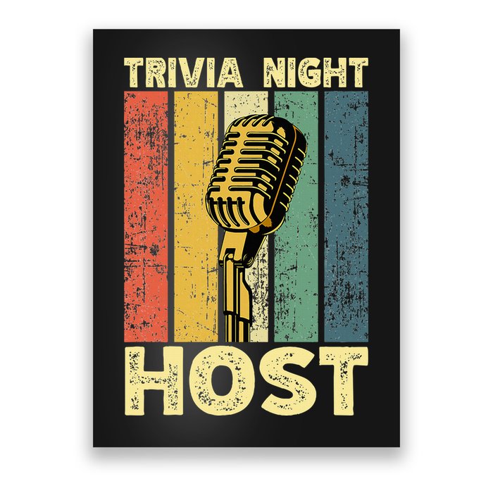 Trivia Night For Trivia Night Emcee Player Host Game Night Poster