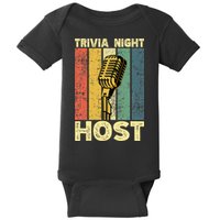 Trivia Night For Trivia Night Emcee Player Host Game Night Baby Bodysuit
