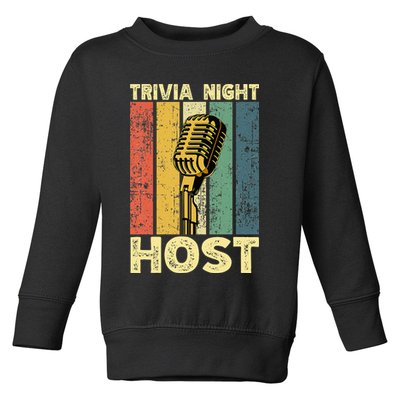 Trivia Night For Trivia Night Emcee Player Host Game Night Toddler Sweatshirt