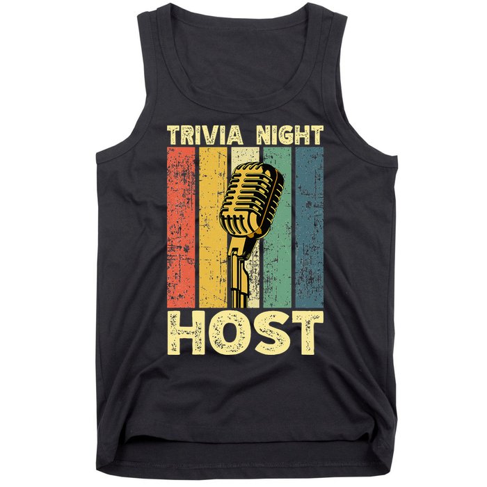 Trivia Night For Trivia Night Emcee Player Host Game Night Tank Top
