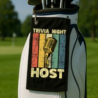 Trivia Night For Trivia Night Emcee Player Host Game Night Golf Towel
