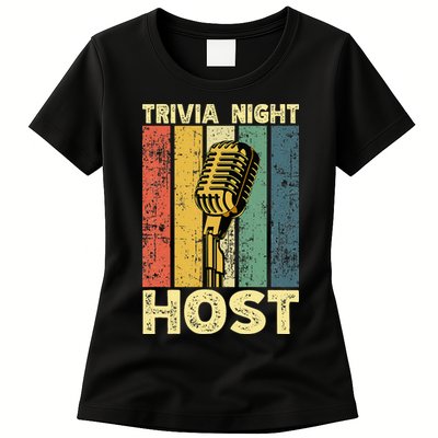 Trivia Night For Trivia Night Emcee Player Host Game Night Womens T-Shirt
