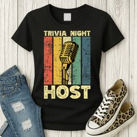 Trivia Night For Trivia Night Emcee Player Host Game Night Womens T-Shirt