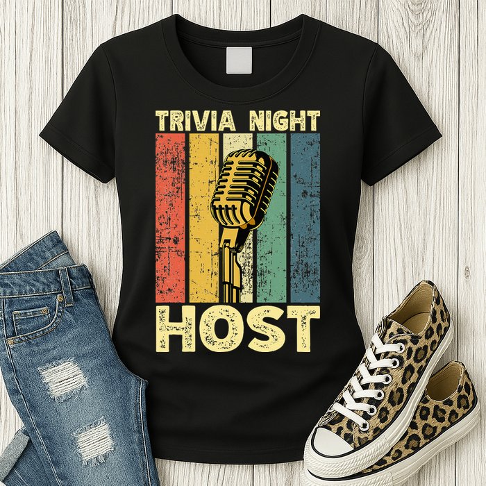 Trivia Night For Trivia Night Emcee Player Host Game Night Womens T-Shirt