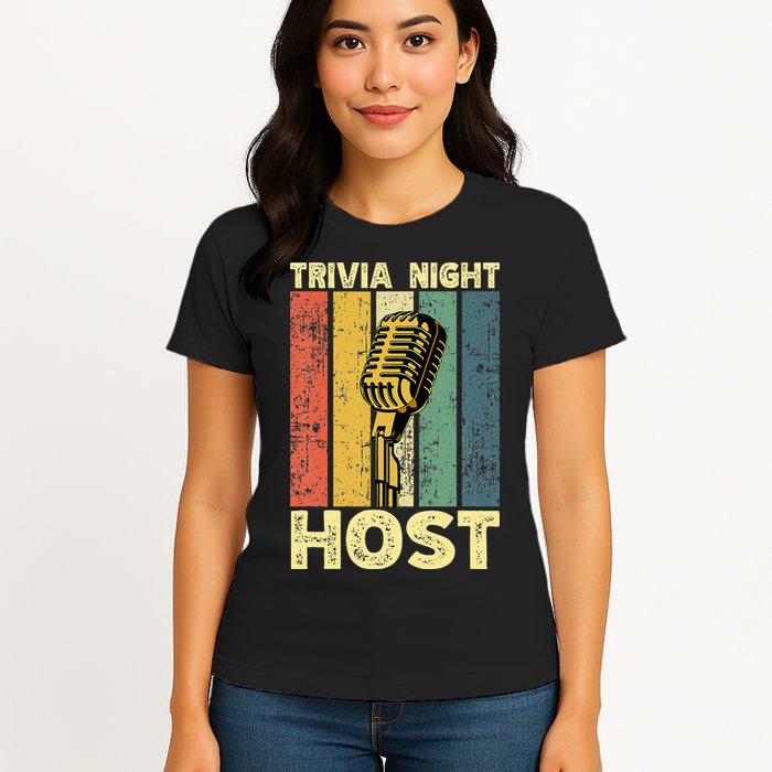 Trivia Night For Trivia Night Emcee Player Host Game Night Womens T-Shirt